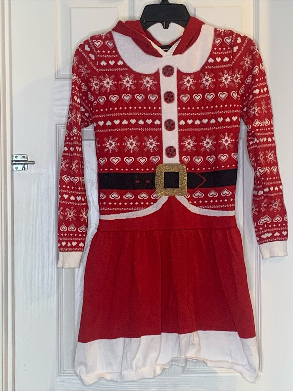 Girls Holiday Christmas Sweater Dress Size XL 14-16